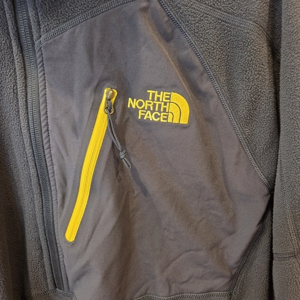 The North Face 1/4 Zip Pullover Fleece Jacket Mens Navy Flash Dry Hike Large
